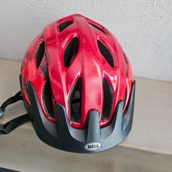 Bell Bike Helmet Red and Black