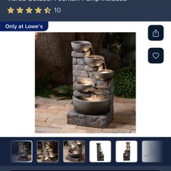 Style Selection Outdoor Fountain