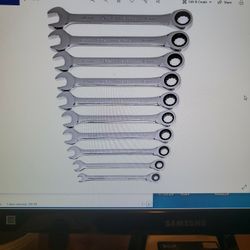 GEARWRENCH 10 piece METRIC wrench set