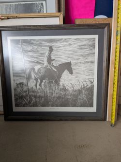 Western Framed Print "Shoofly - Mackerel Sky