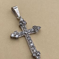 diamond cross pendant 925