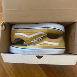 Yellow Lace Up Vans