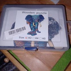 WOOD ELEPHANT PUZZLE