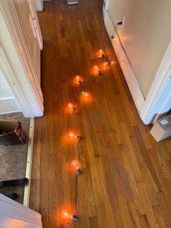 String lights with spare bulbs