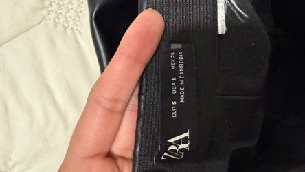 Faux leather pants