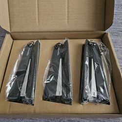 Desktop Stapler, 12 Pk Full Strip 20 Sheet Capacity Black 3 Pieces  Stapler, NEW

Full strip desktop stapler with 20 sheet stapling capacity; fit for 