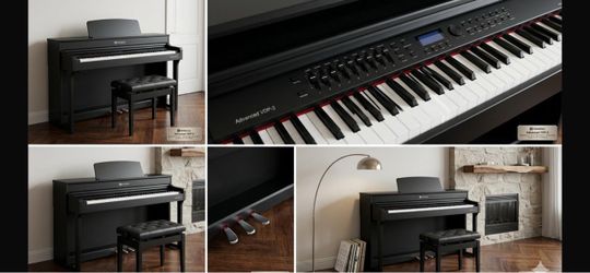 Vangoa Advanced VDP-3 88-Key Weighted Digital Piano & Storage Bench Set – Pristine!