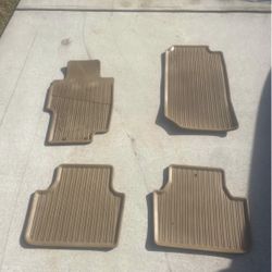 04-08 Acura TSX OEM Tan All-weather Floormats