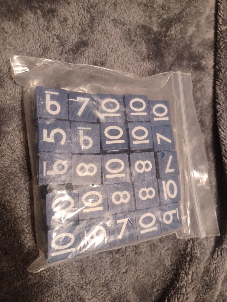 NEW 25 Pack Blue Dice 5-10 Die