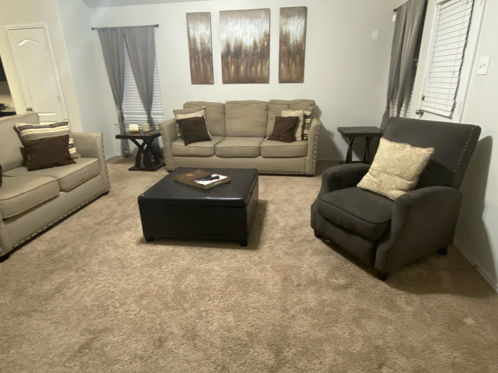 Sofa, loveseat, And Accent Pillows