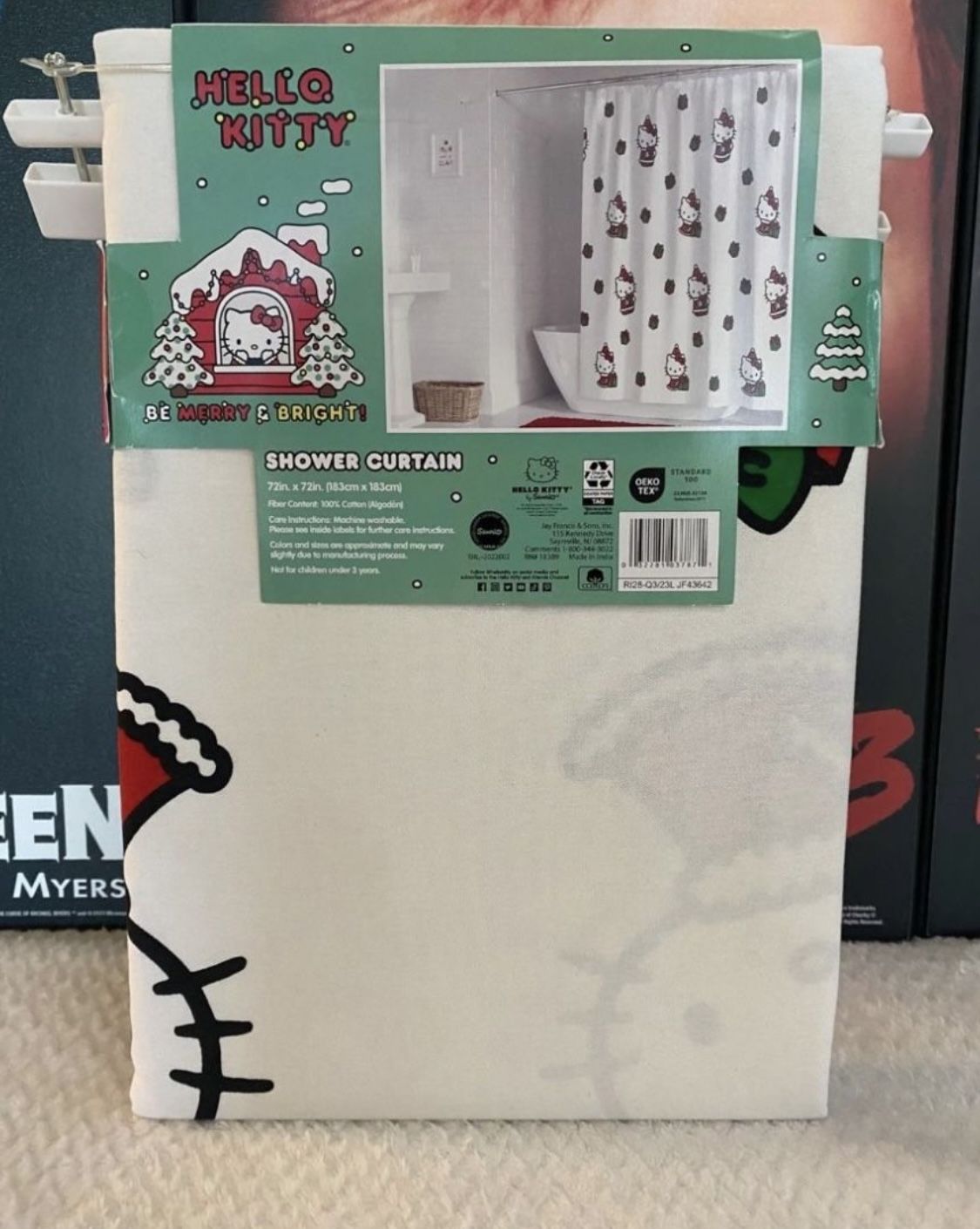 Hello Kitty Christmas Shower Curtain