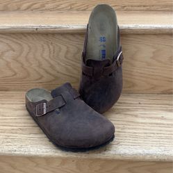 Birkenstock Clogs - Brown Leather