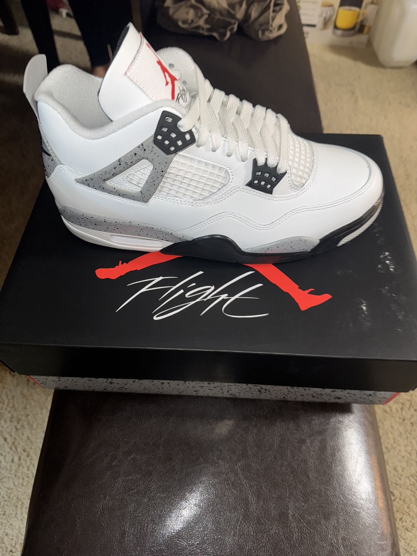 Jordan 4 White Cement