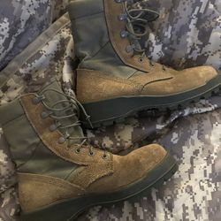 UFCW 8430 Work Boot size 5 W Green Black Suede Military Steel Toe Union USA