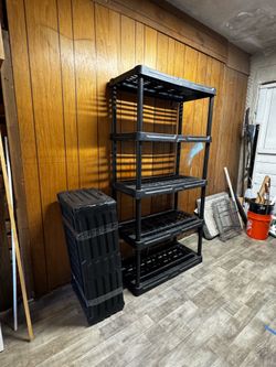 MOVING SALE - Heavy Duty Plastic Shelves