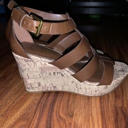 Chaps Wedged Woman’s Heels Size 8.5 Great Condition 