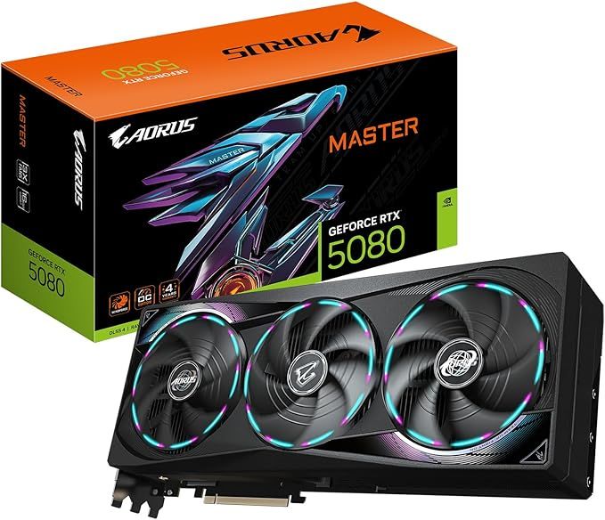 *NEW* Gigabyte Aorus Master NVIDIA GeForce RTX 5080 16GB GPU Graphics Card