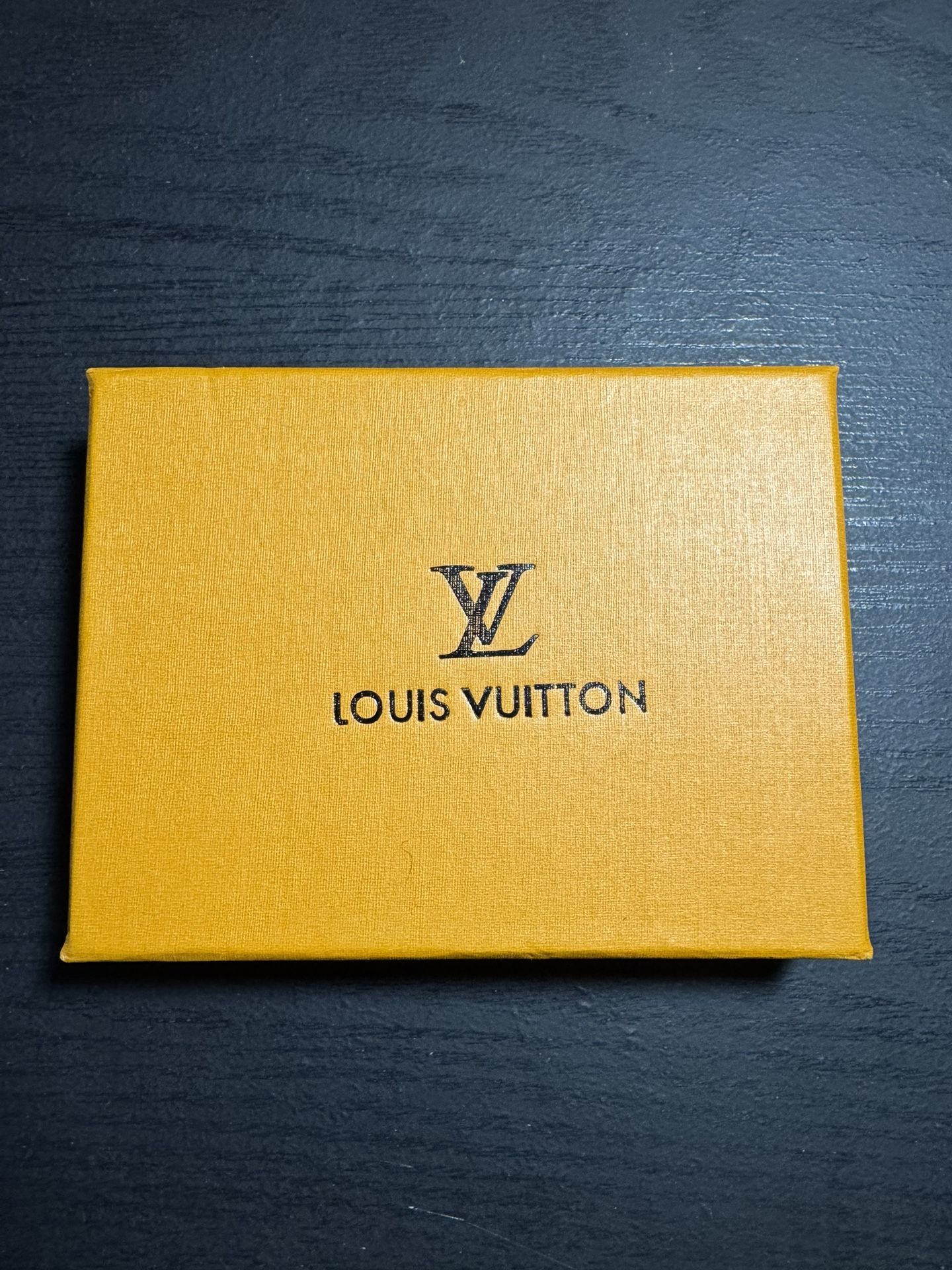 Louis Vuitton Monogram Canvas Card Holder — Brown & Red — With Box