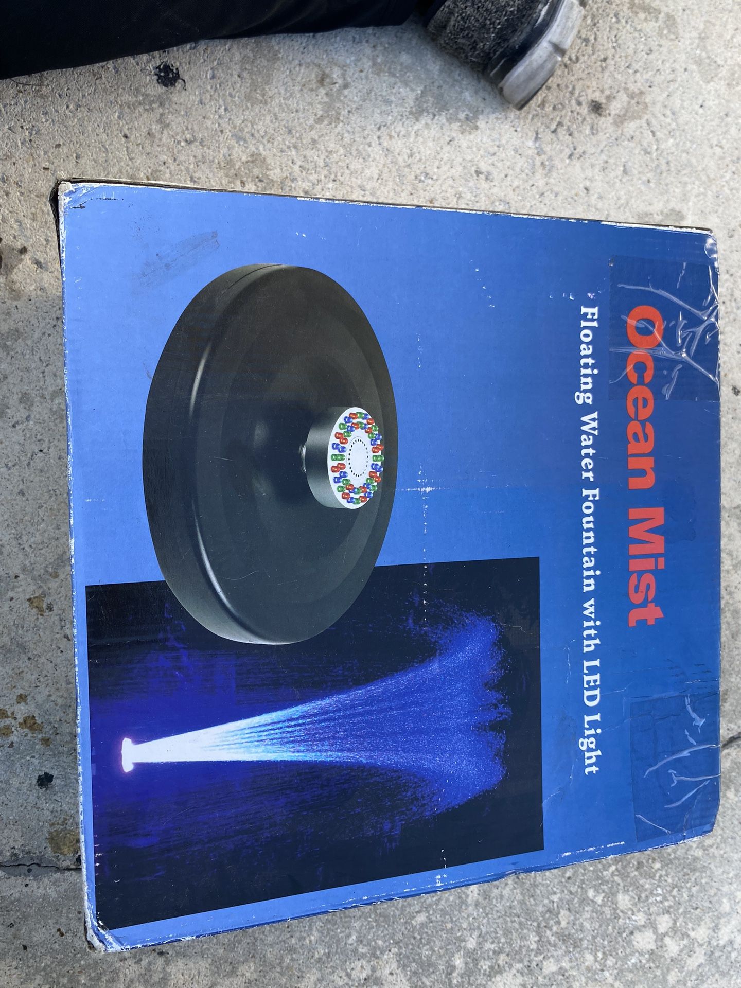 Ocean Mist Floating Water Fountain With Led Light