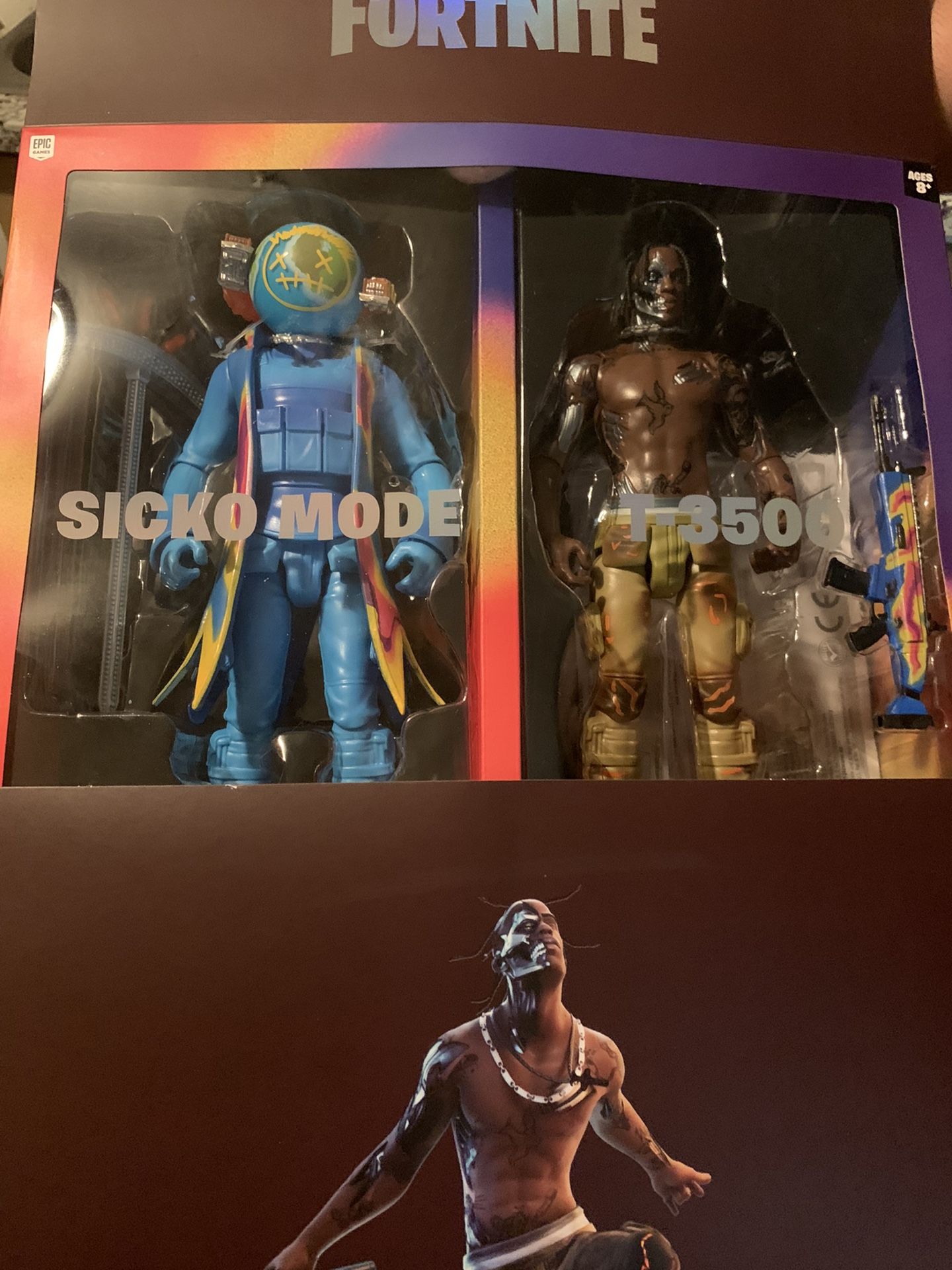 Travis Scott Action Figure And Backpack Patches Included