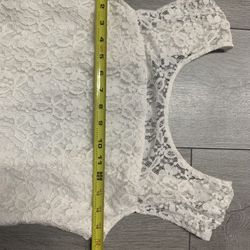 Brand Hollister Floral White Dress