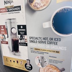 Ninja Single Serve Pods & Grounds Specialty Coffee Maker 