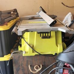 Ryobi table saw w stand 