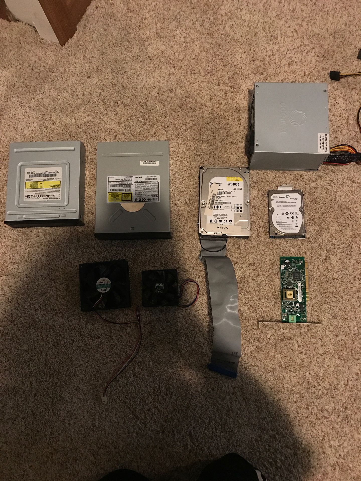 Lot of computer parts