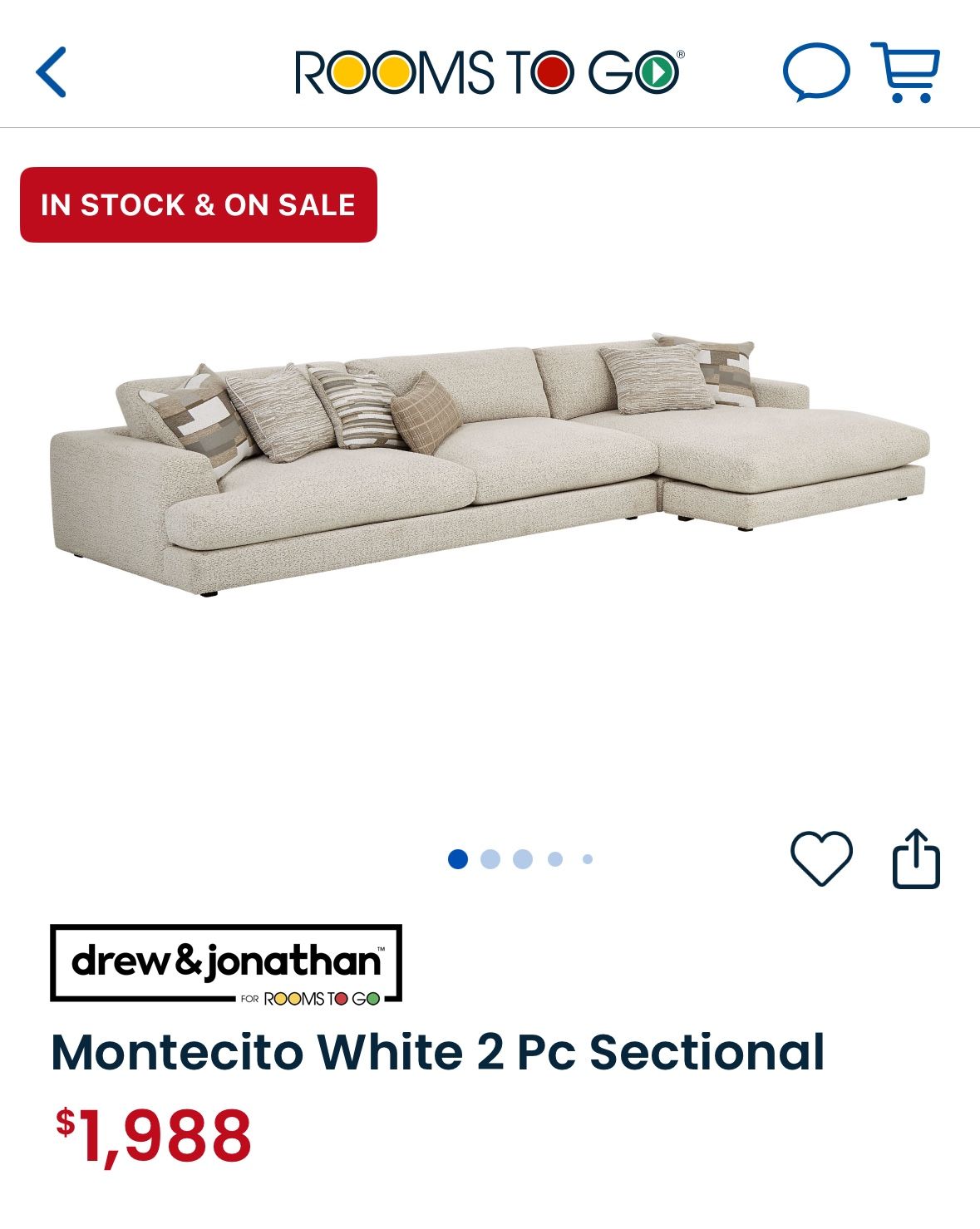 Montecito Modular Sectional – Like New! Store Price: $1,988 | Selling For : $1,149