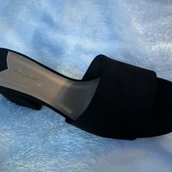 Black Slip On Heels