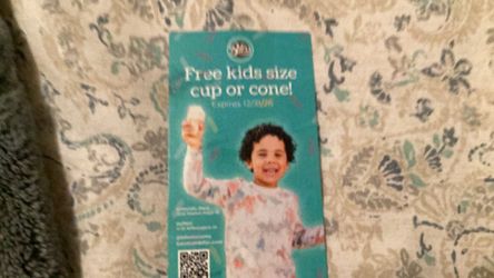 Free bliss kids size cup or cone