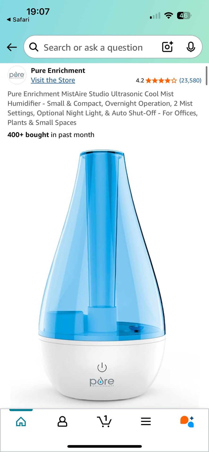 Small pore Humidifier