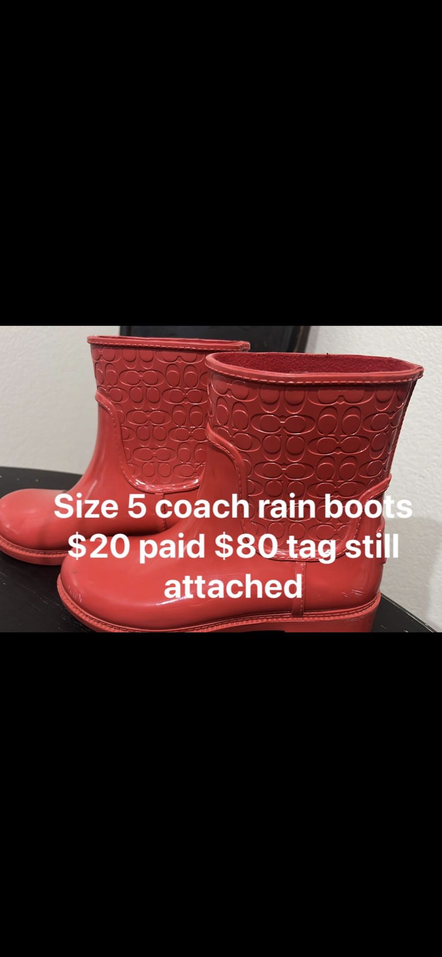 Coach Rain Boots