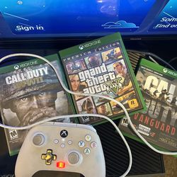 Xbox one console With Three games 