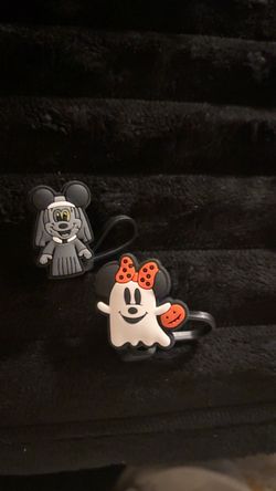 Halloween Minnie Mouse straw caps Set of 2