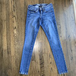 Mossimo Low Rise Skinny 5 Pocket Stretch Denim Jeans Women Size 00 Regular 