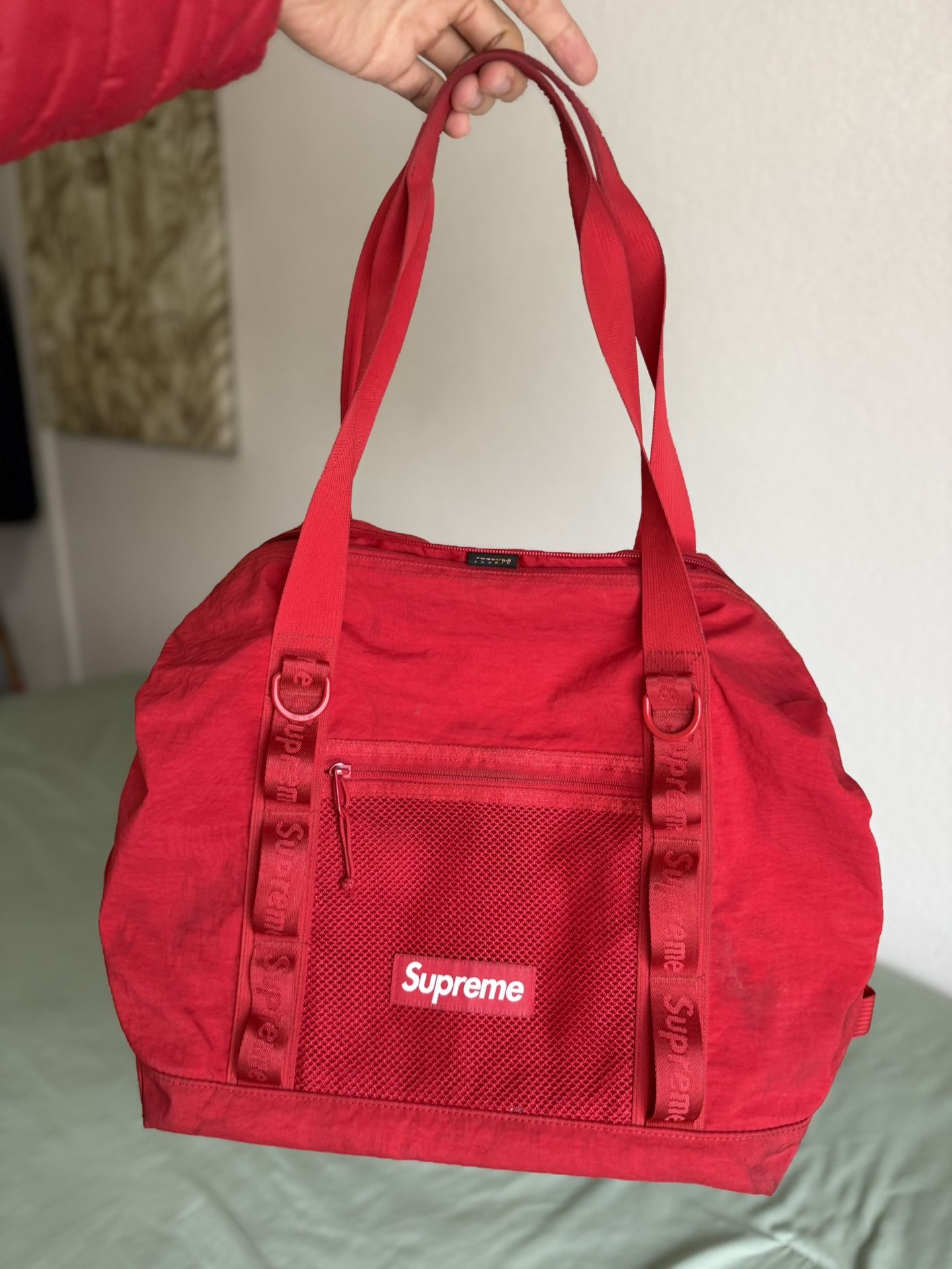 Supreme Red Tote / Duffle Bag – Authentic