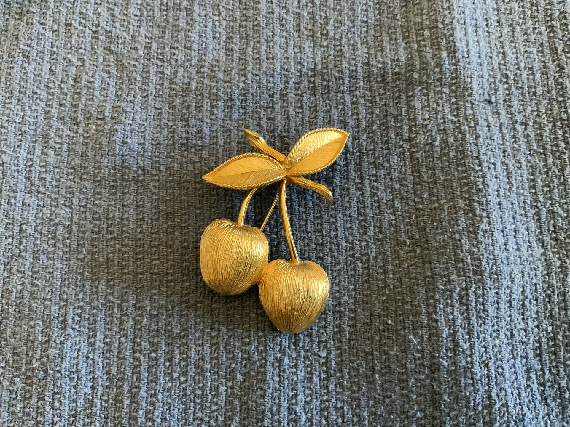 Sara Coventry Cherry Brooch