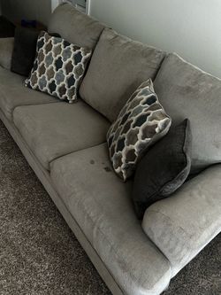 Light Gray Fabric Sofa Couch