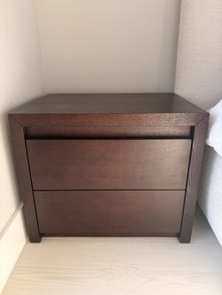 Dark Wood Nightstand and Tv Stand Drawer