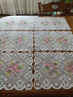 Never used. Lace placemats. Price EA