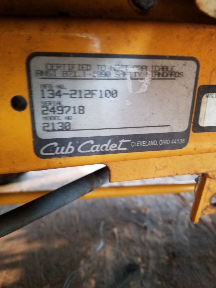 Cub Cadet tractor AGS 2130 with plow for Sale in Brookfield, CT OfferUp