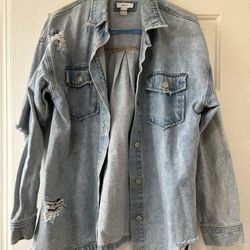 Forever 21 Women Jean Jacket Size Small 