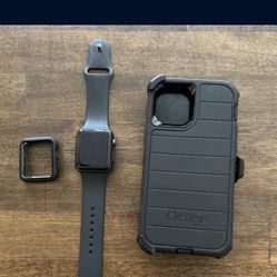 Apple Watch Series 3 42mm Otter Box Defender Pro iPhone 12 Pro And Exo Otter Box Watch 38mm 