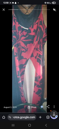 New Women's Sexy Red Maxi Top