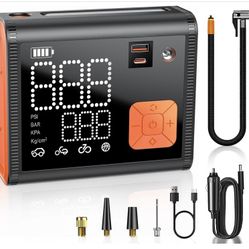 Portable Rechargeable Smart Tire & other things Air Inflator pump