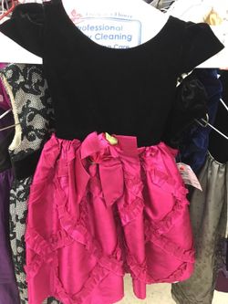Size 3T pink and black party dress