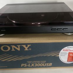 SONY PS-LX300USB Automatic Stereo Turntable System Record Music Player Works