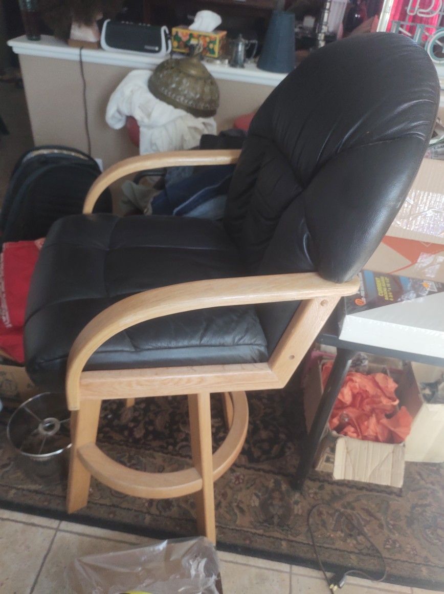 Nice Bar Stool Chair Douglas Furniture Bonded Leather