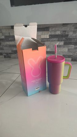 40 oz Handle Tumbler with Straw